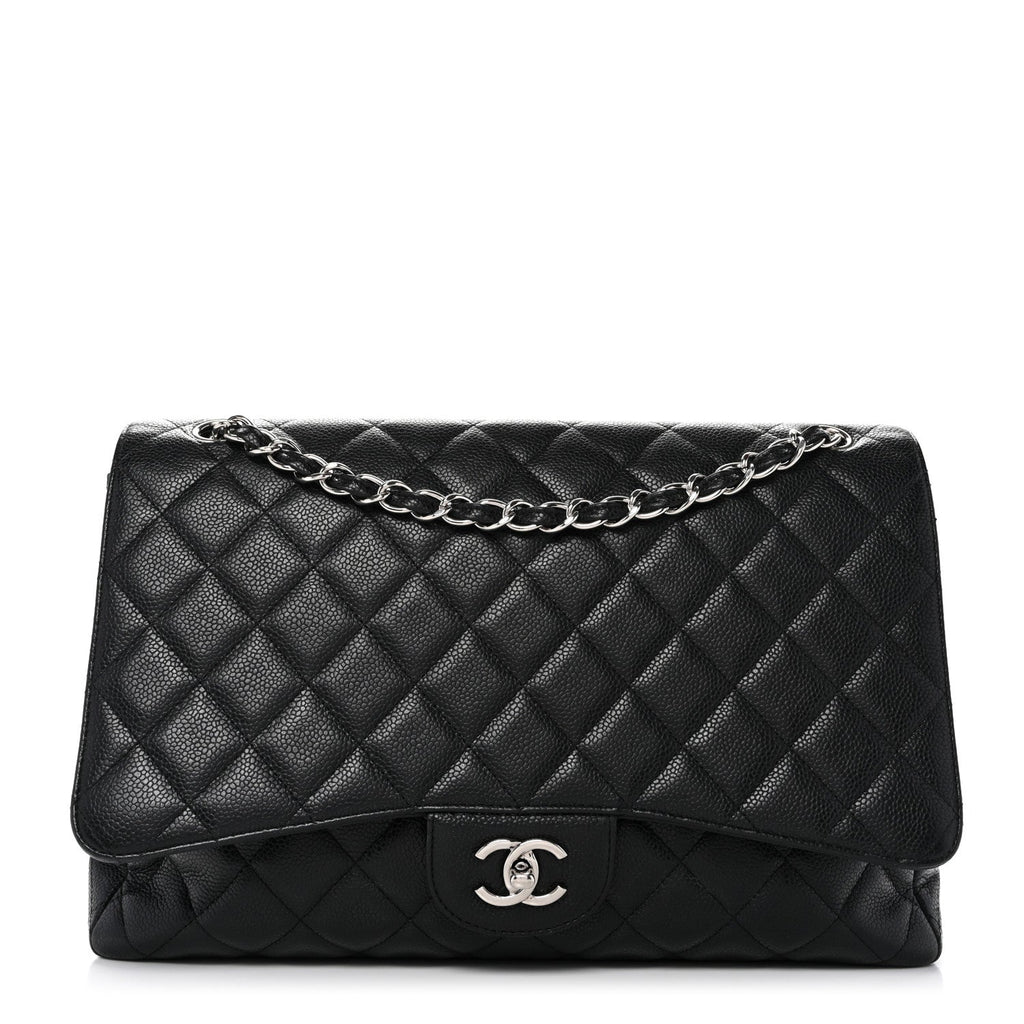 Caviar Maxi Single Flap Black