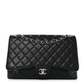 Caviar Maxi Single Flap Black