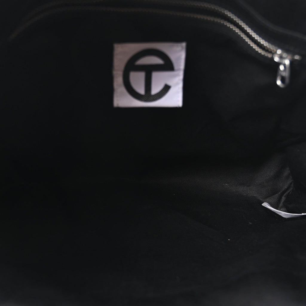 Vegan Leather Medium Shopping Bag Black