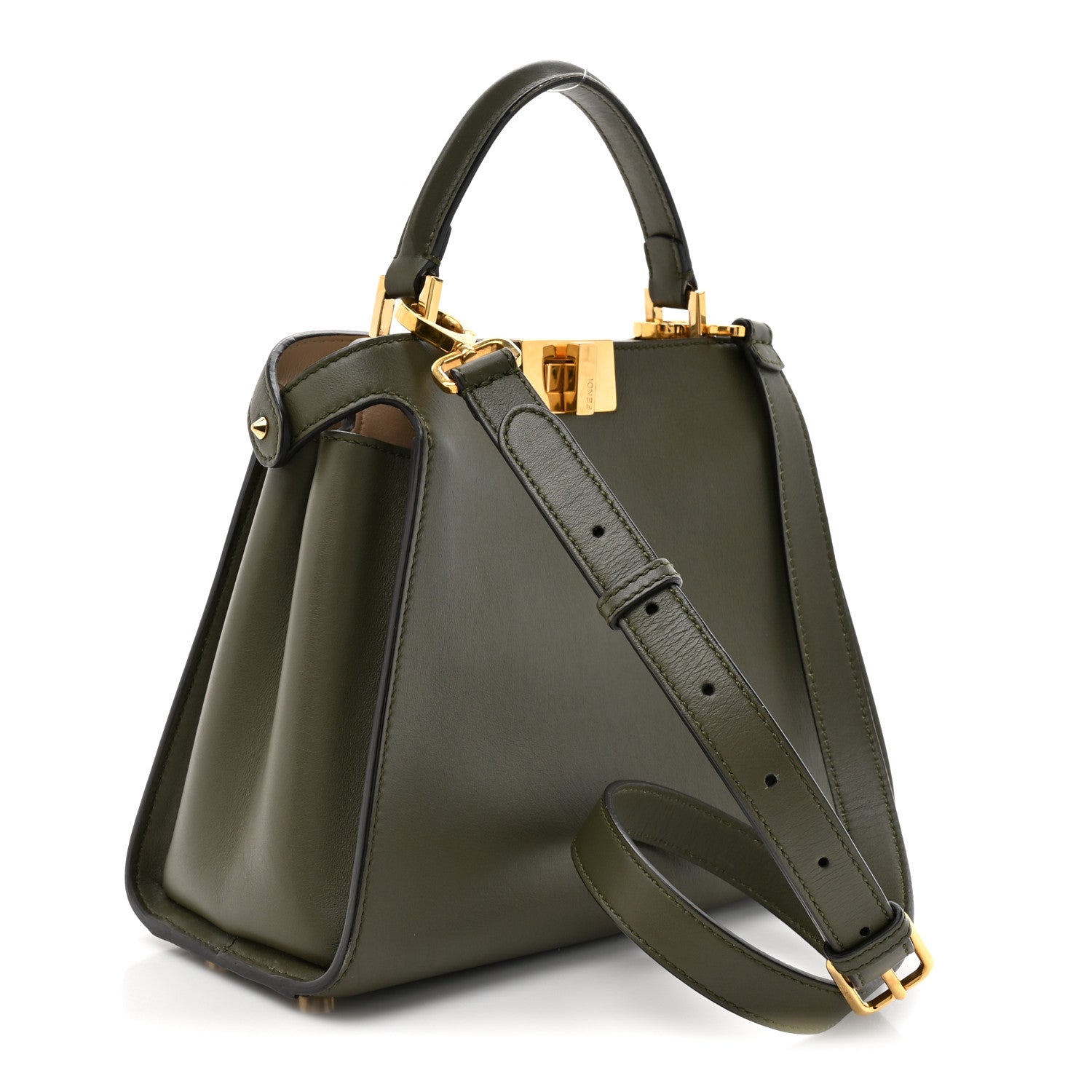 Vitello Tahiti Burro Medium Peekaboo Iconic Essentially Satchel Asparago Camelia
