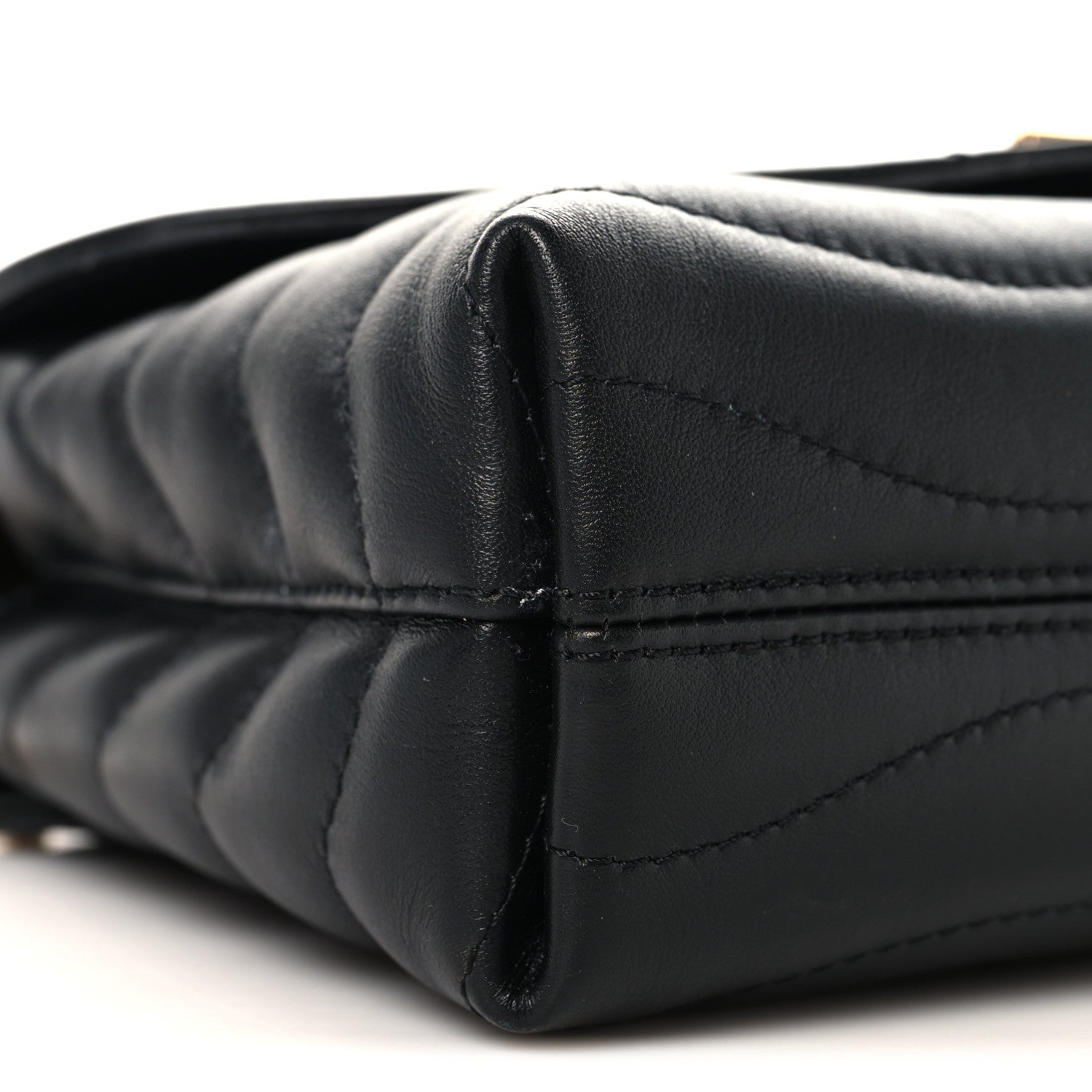 Calfskin LV New Wave Chain Bag Black