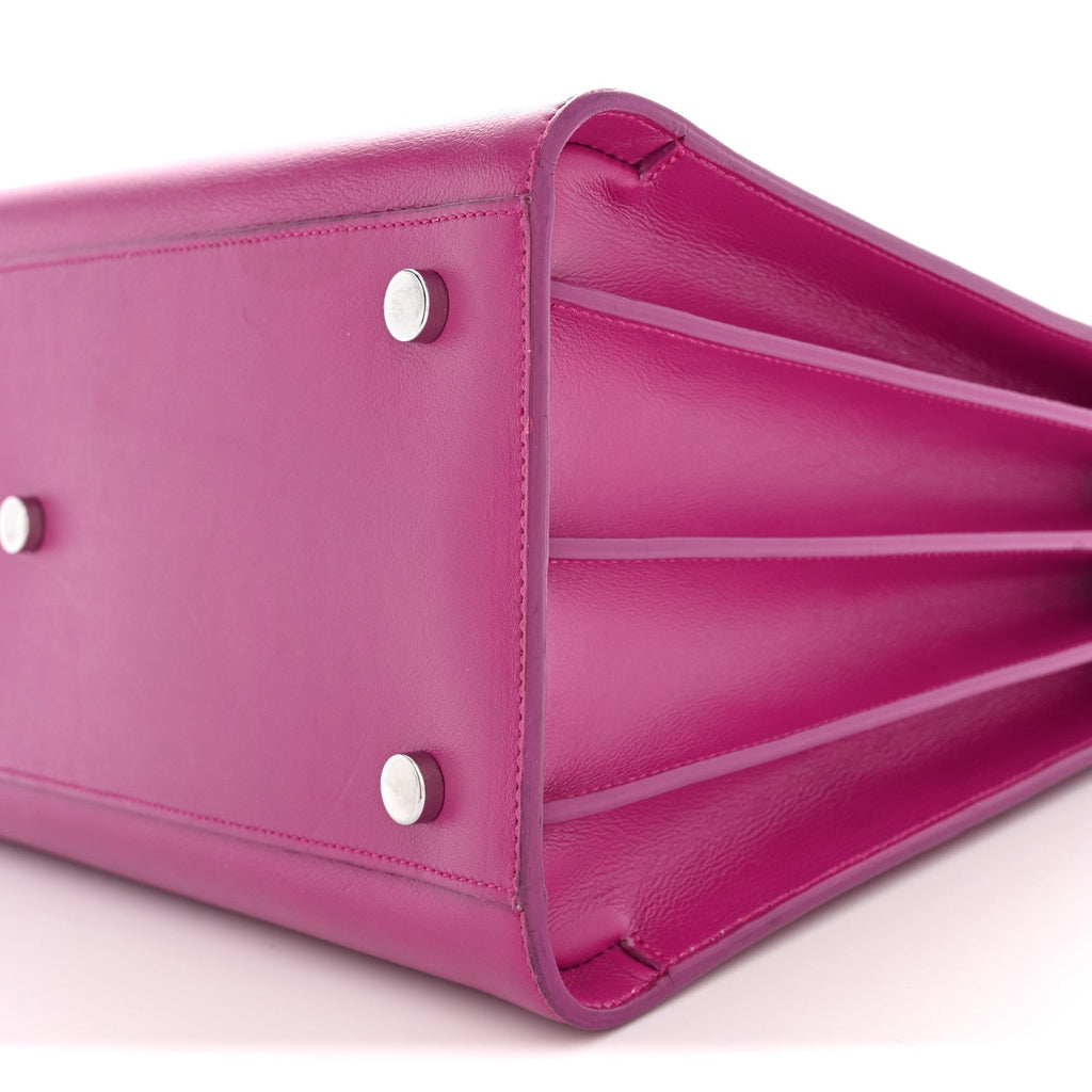 Calfskin Small Sac De Jour Electric Pink