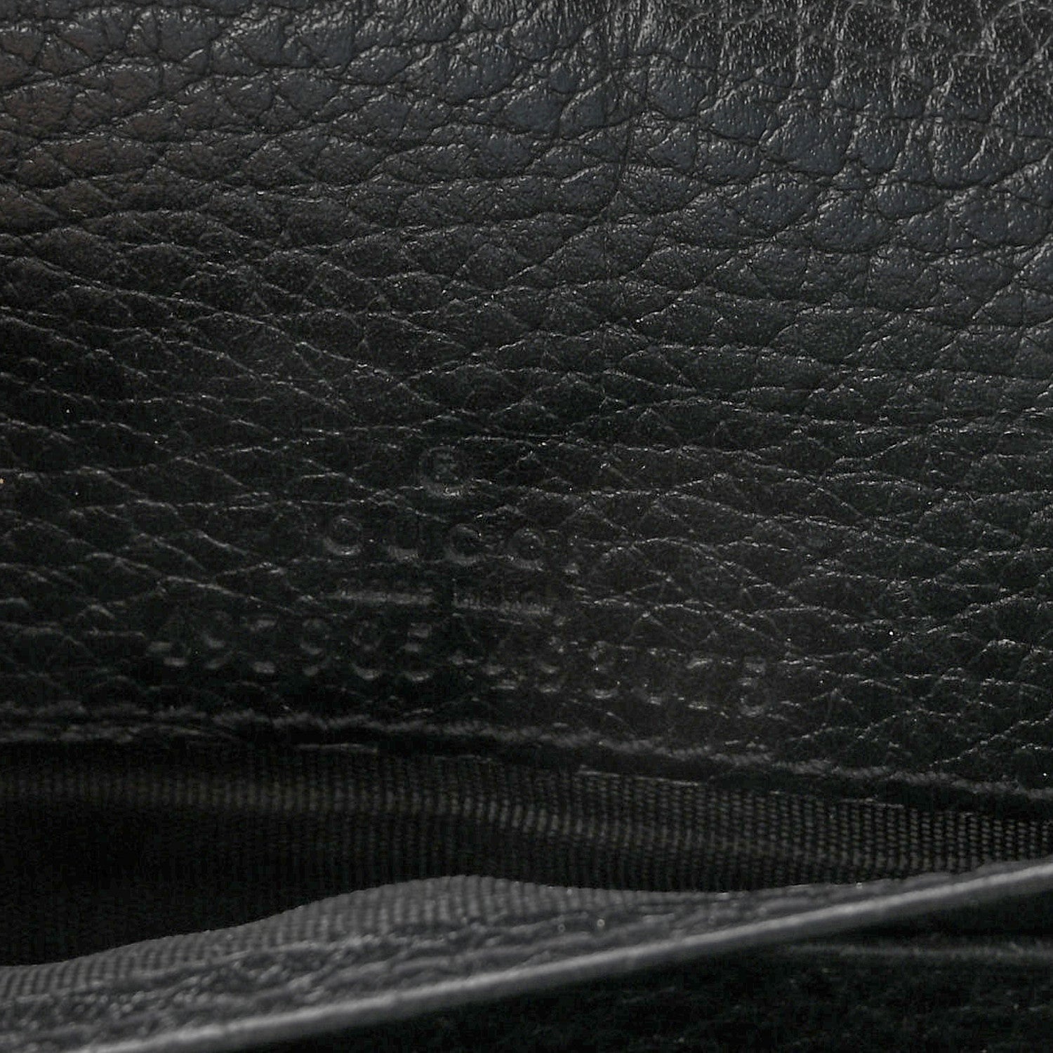 Calfskin Mini GG Marmont Chain Wallet Black