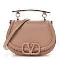Grainy Calfskin VSling Saddle Bag Rose Cannelle