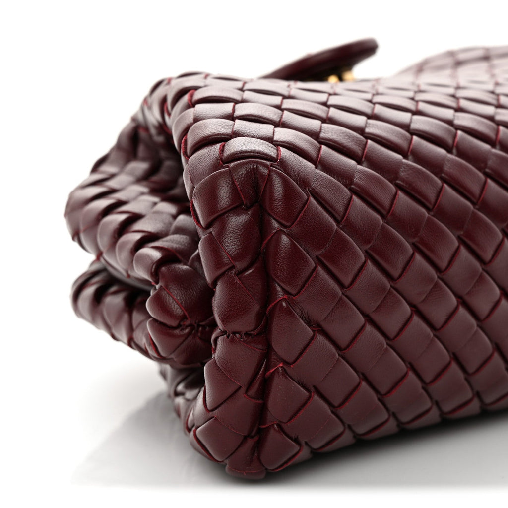 Nappa Intrecciato Small The Lauren 1980 Clutch With Chain Barolo