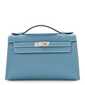 Swift Kelly Pochette Clutch Blue Jean