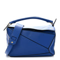 Calfskin Medium Puzzle Bag Electric Blue