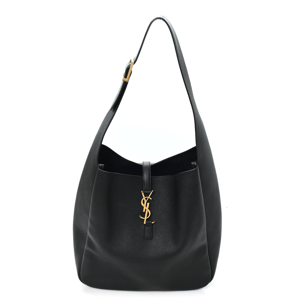 Smooth Calfskin Large Le 5 A 7 Soft Hobo Black