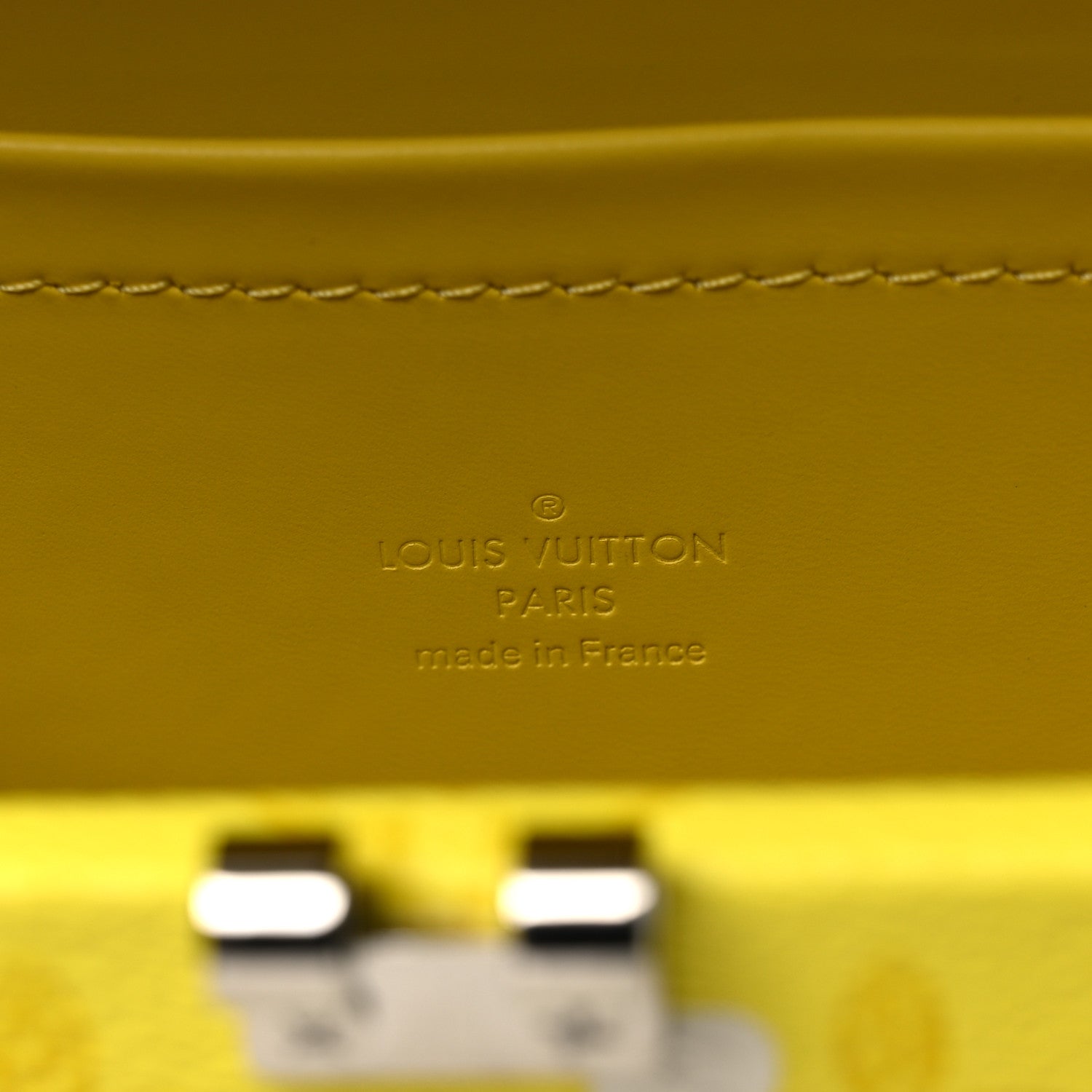Vintage Monogram Everyday LV Clutch Trunk Jaune
