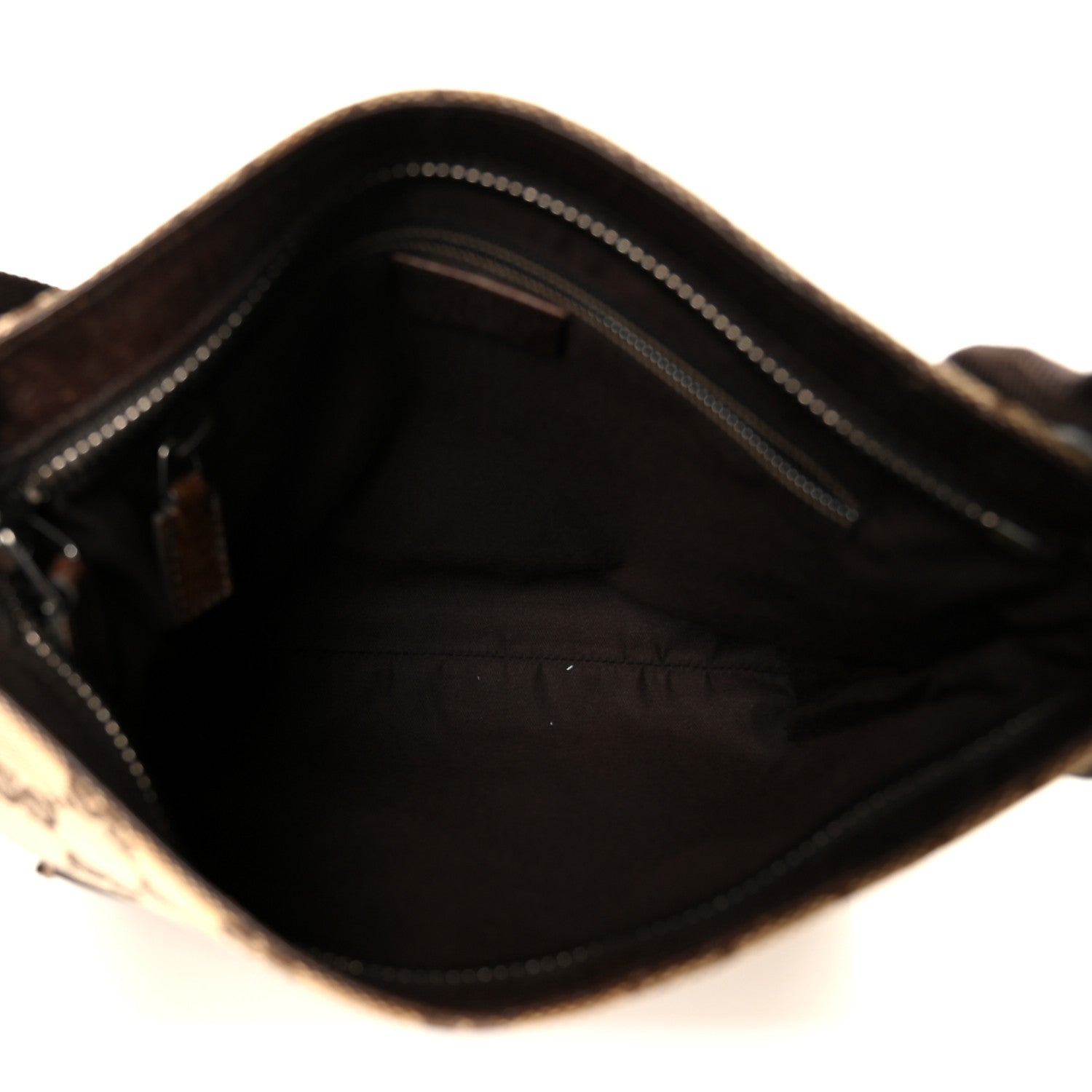 Monogram Flat Messenger Bag Dark Brown