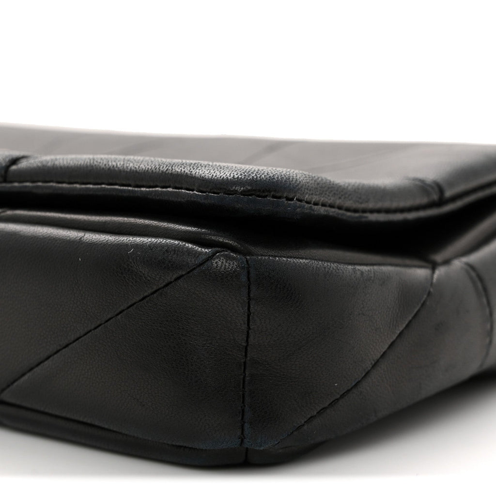 Lambskin Patchwork Monogram Medium Jamie Black