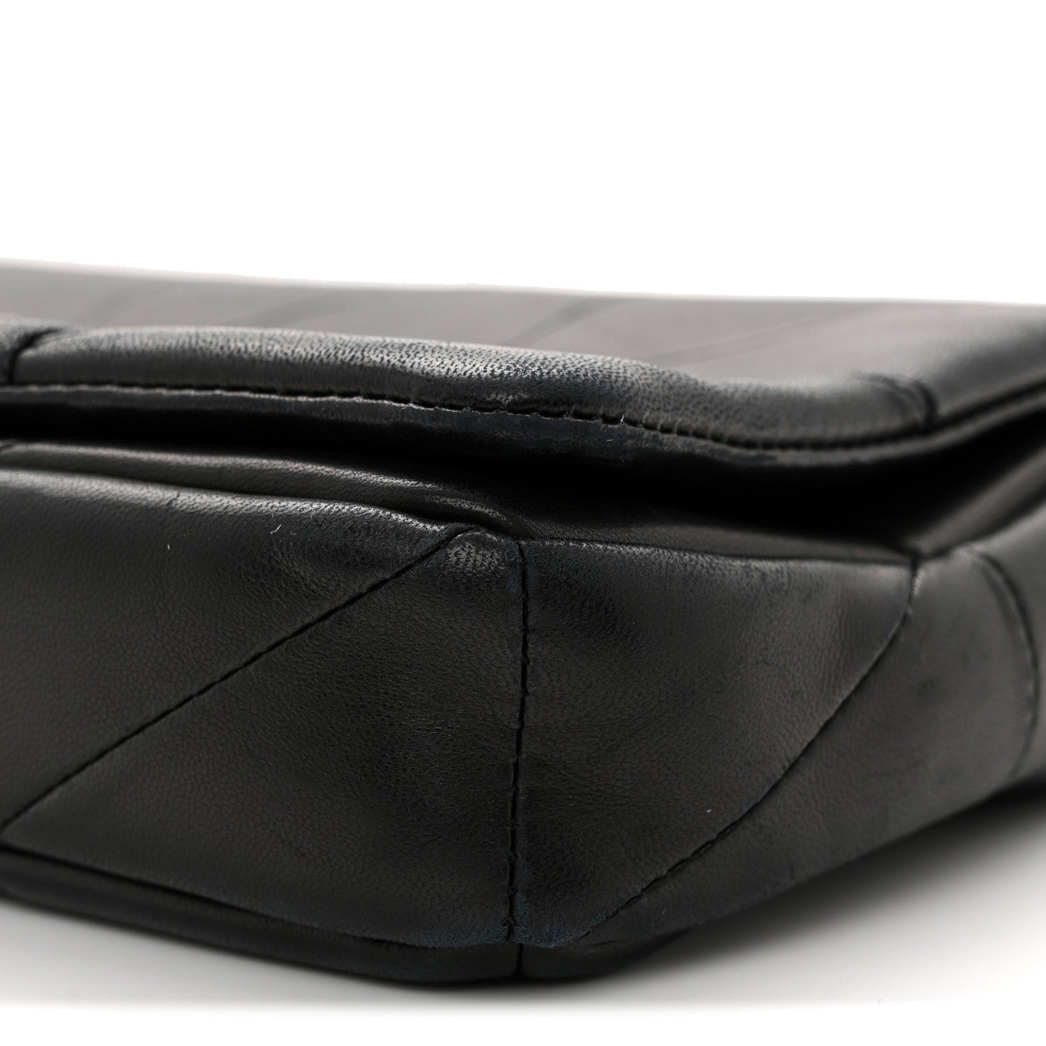 Lambskin Patchwork Monogram Medium Jamie Black