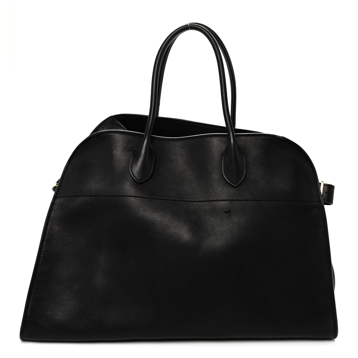 Polished Saddle Calfskin Soft Margaux 15 Black