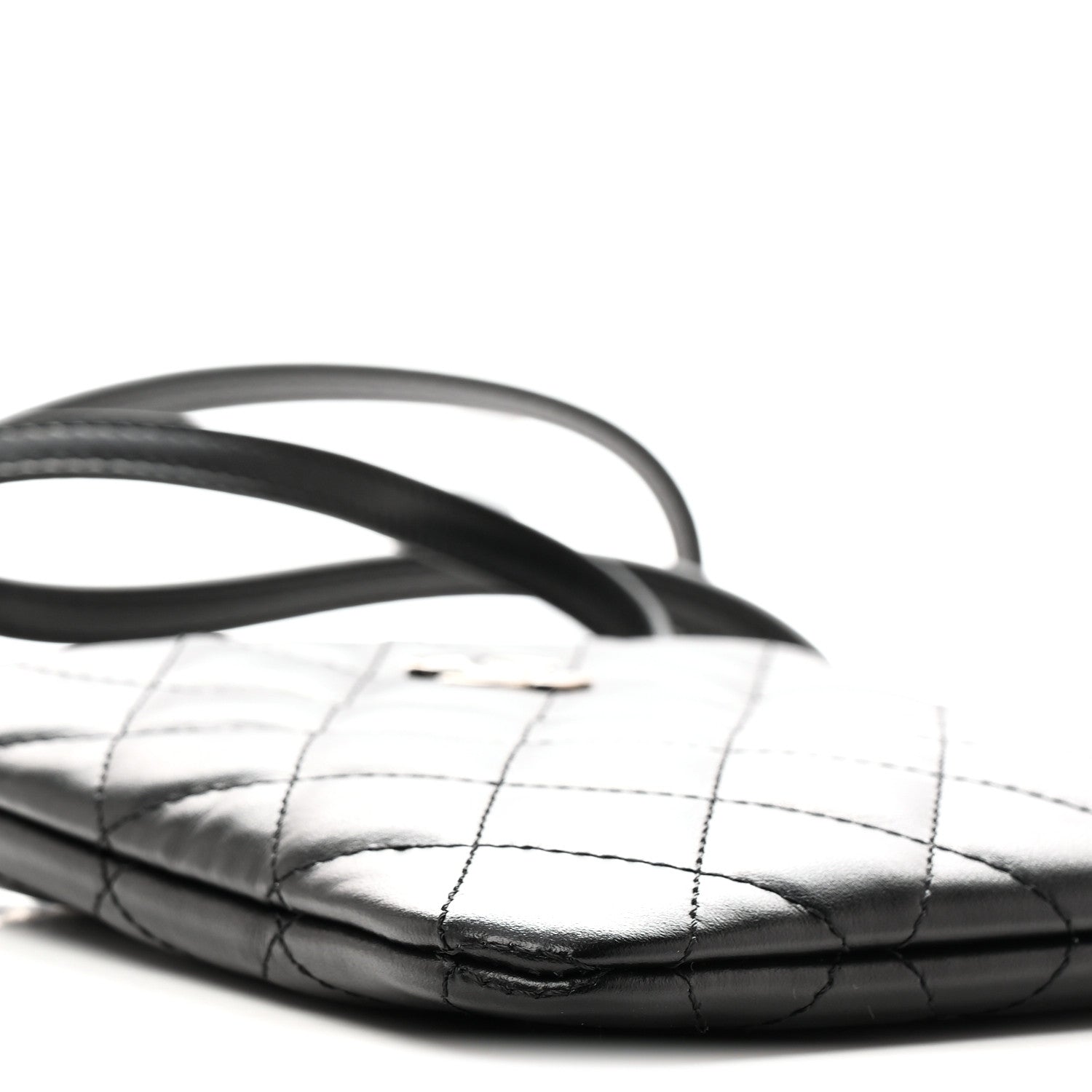 Lambskin Quilted Crossbody Bag Black