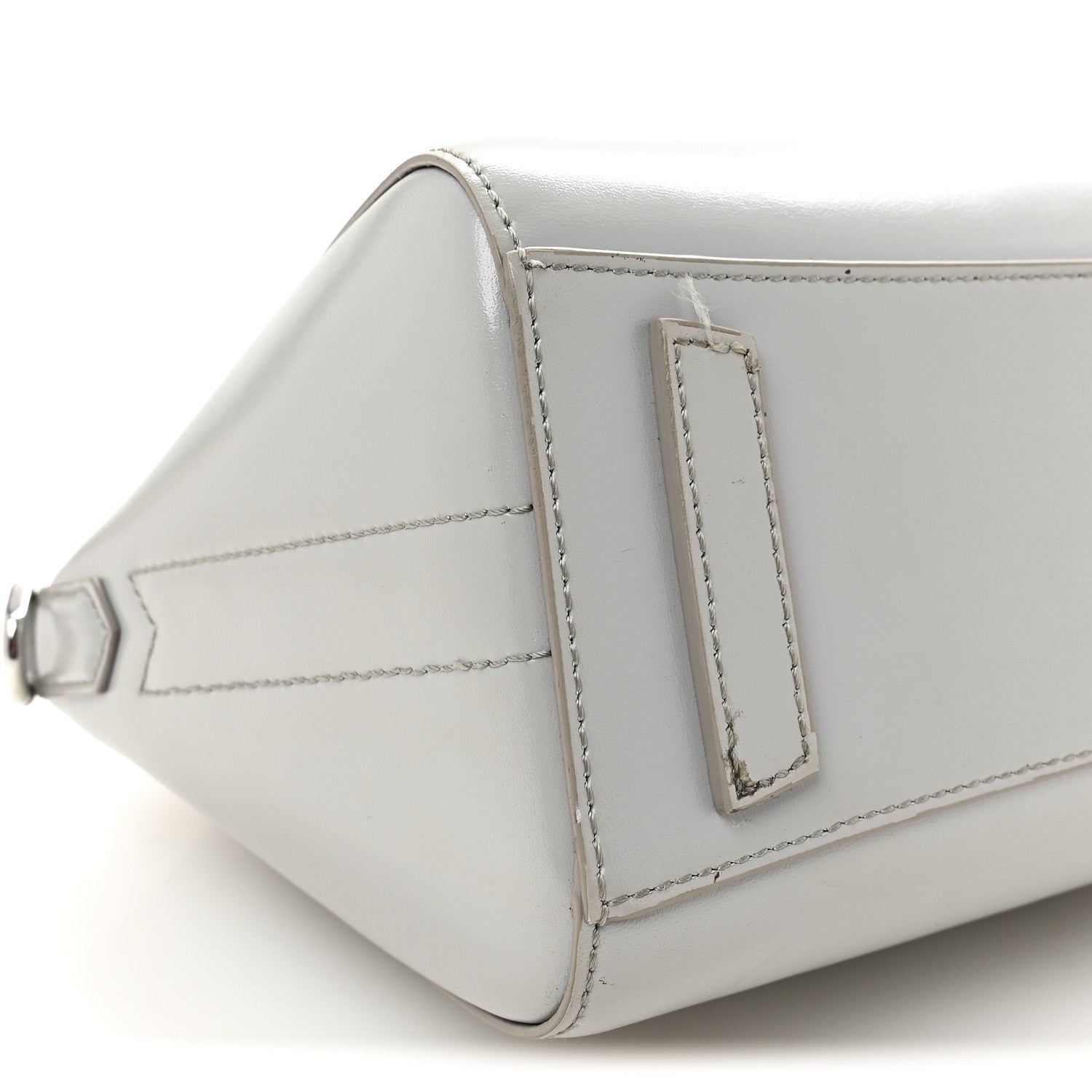 Box Calfskin Mini Lock Antigona Shoulder Bag Medium Grey
