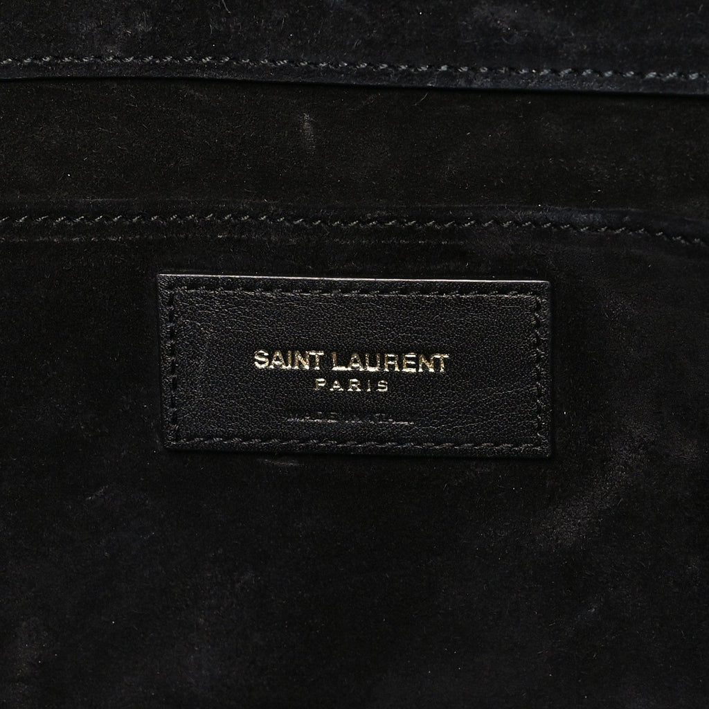 Calfskin Classic Y Ligne Clutch Black