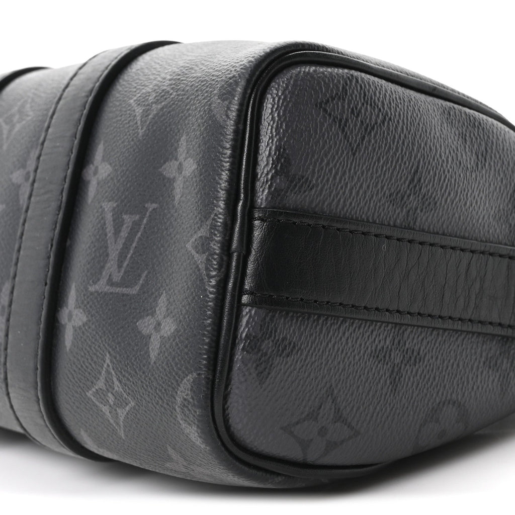 Reverse Monogram Eclipse Keepall XS Black