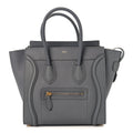 Baby Drummed Calfskin Micro Luggage Kohl