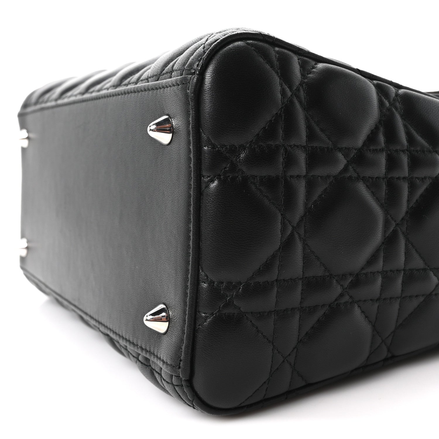 Lambskin Cannage Medium Lady Dior Black