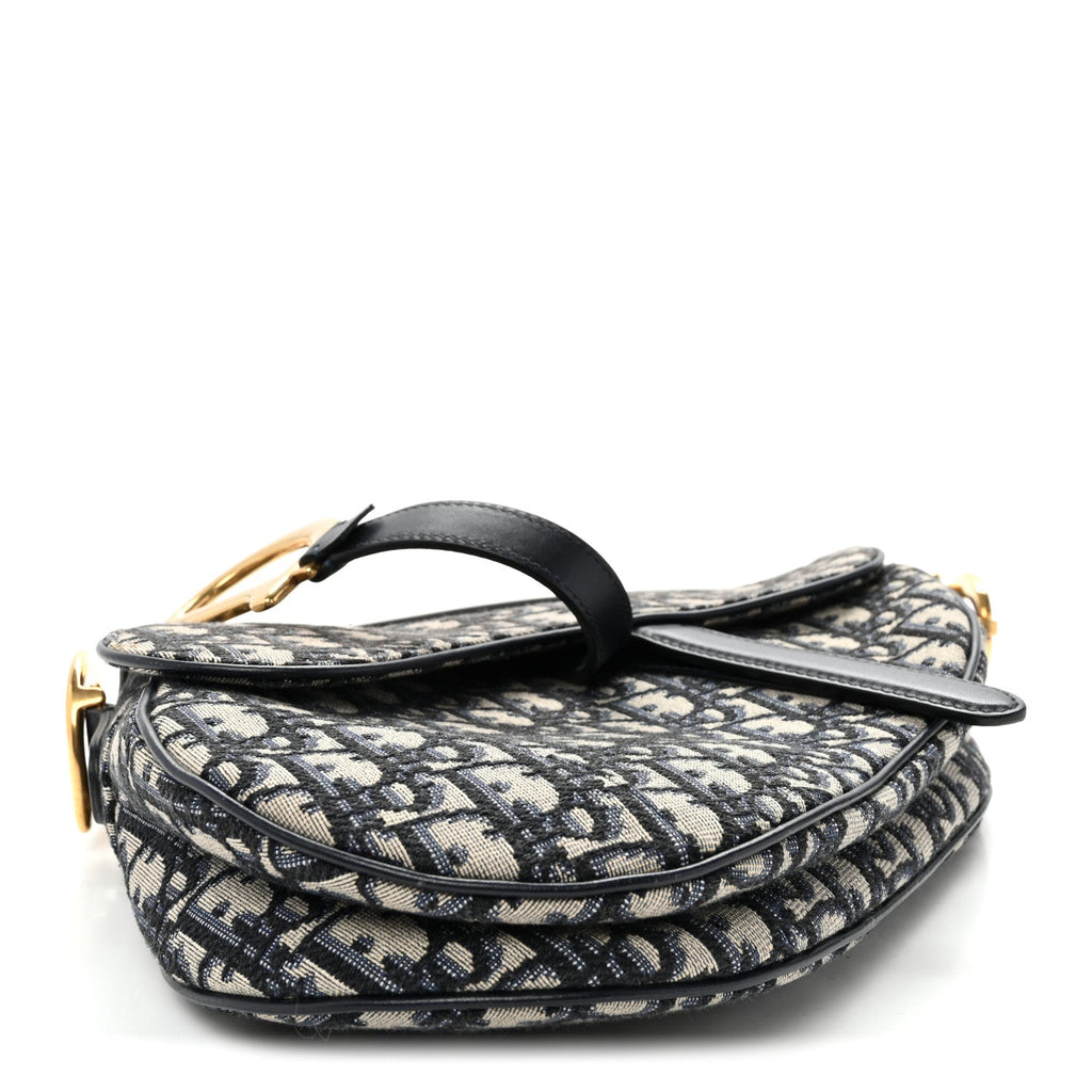 Oblique Saddle Bag Blue