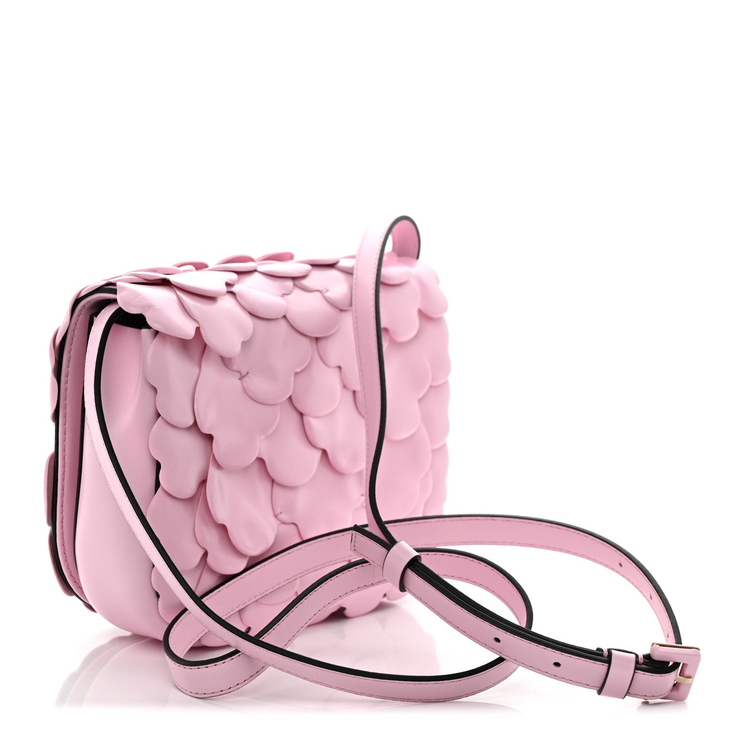 Nappa Atelier 03 Rose Edition Small Flap Crossbody Bag Pink Borealis