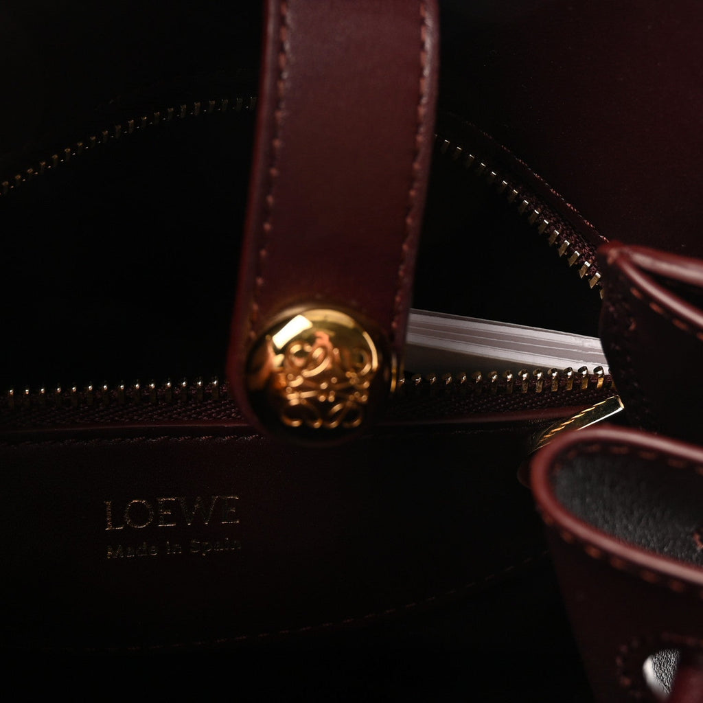 Supple Calfskin Small Madrid Bag Dark Burgundy