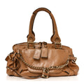 Calfskin Medium Paddington Capsule Satchel Brown