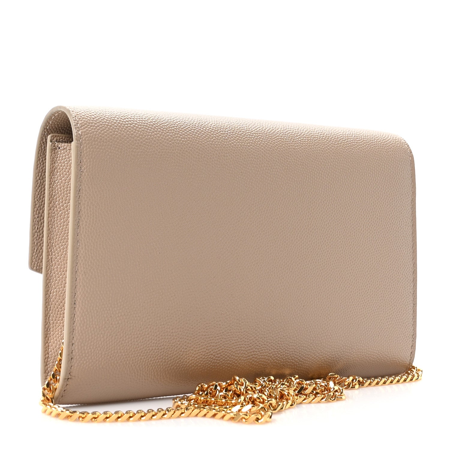 Grain De Poudre Monogram Uptown Chain Wallet Dark Beige