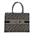 Oblique Medium Book Tote Blue Multicolor