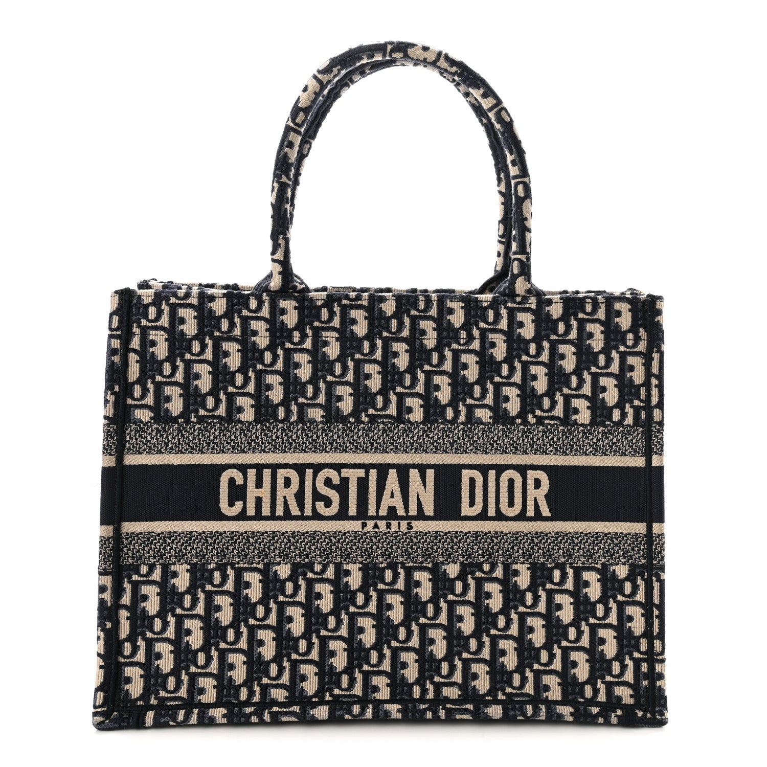 Oblique Medium Book Tote Blue Multicolor