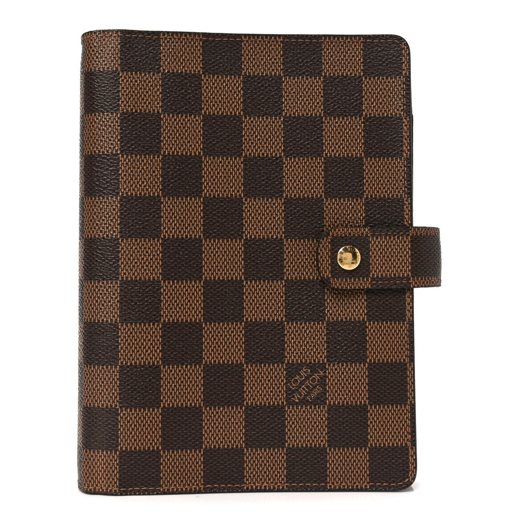 Damier Ebene Medium Ring Agenda Cover