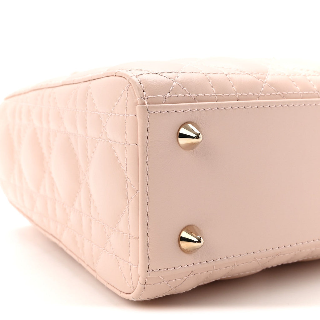 Lambskin Cannage Small My ABCDior Lady Dior Light Pink