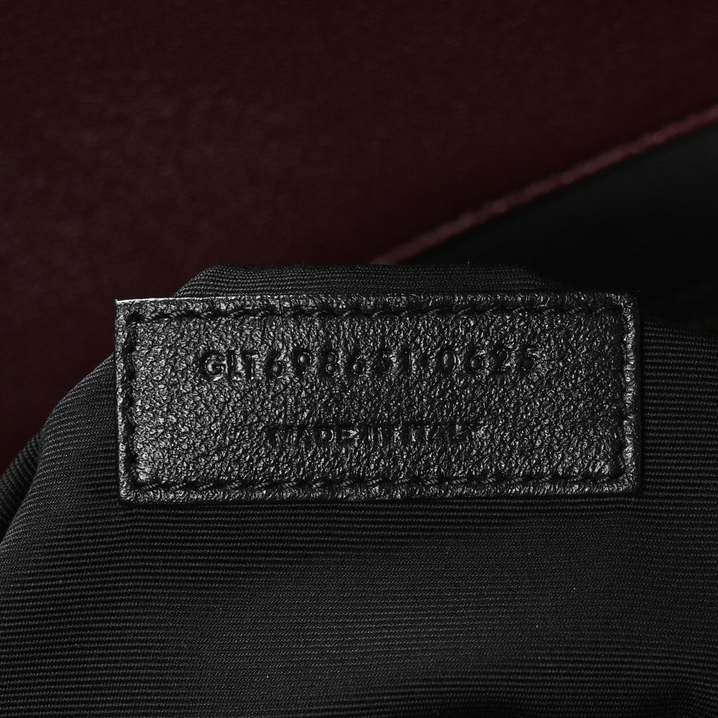 Lambskin Quilted Maxi Icare Shopping Tote  Rouge Cabernet