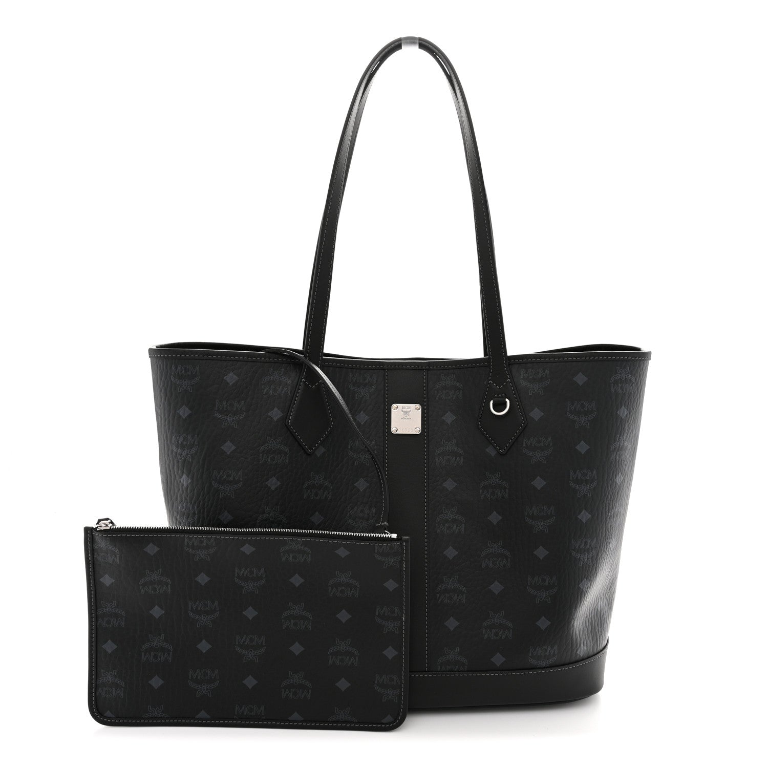 Visetos Medium New Liz Shopper Tote Black