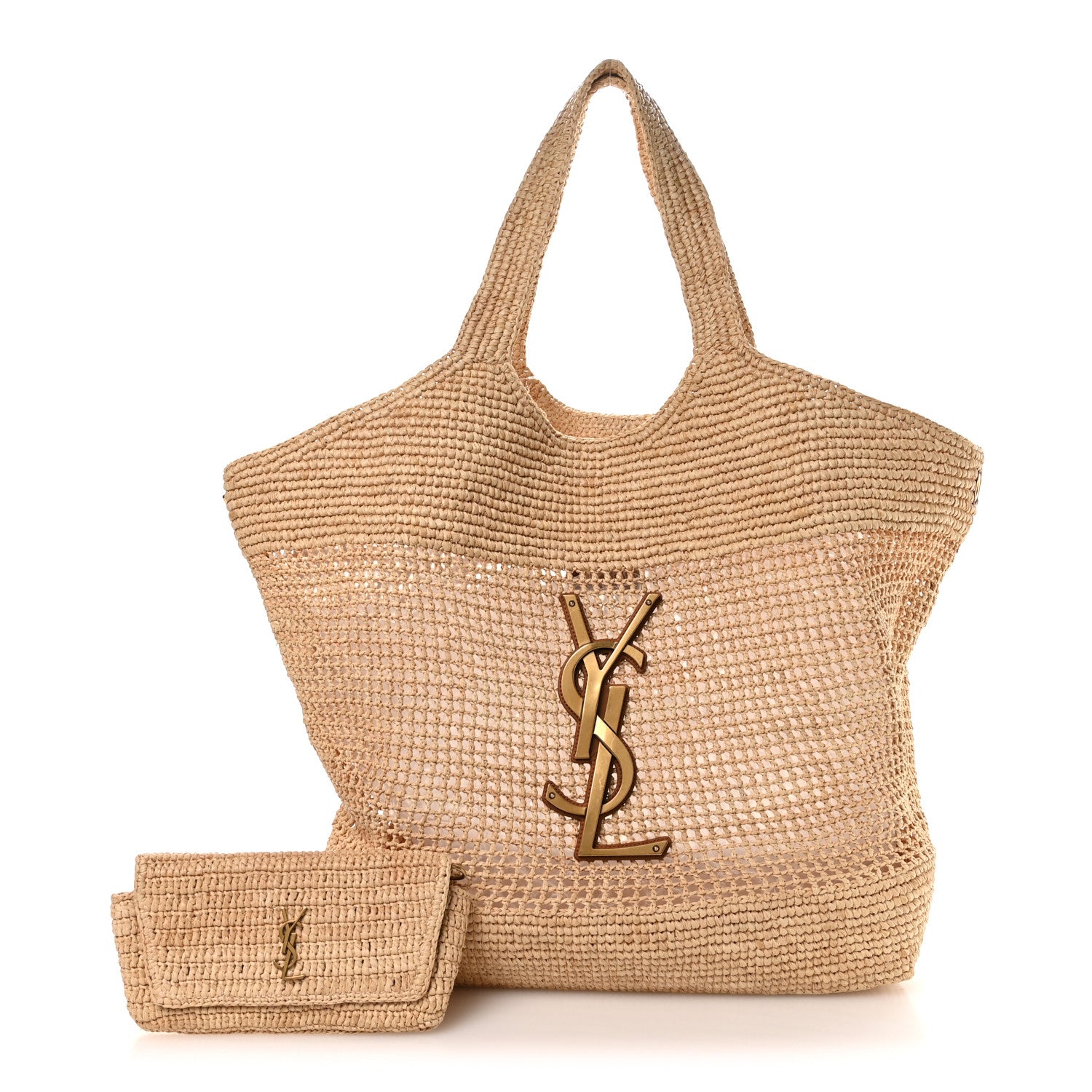 Raffia Icare Shopping Tote Natural