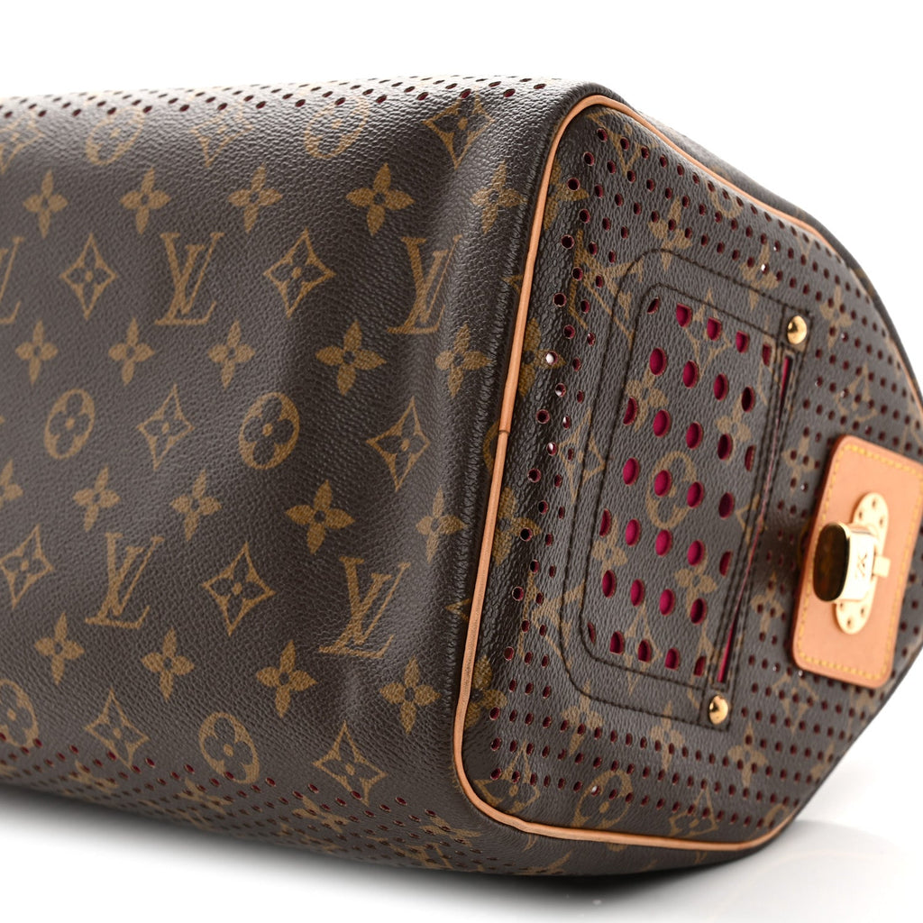 Monogram Perforated Speedy 30 Fuchsia