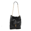 Lambskin Matelasse Monogram Medium Jamie 4.3 Pochon Black
