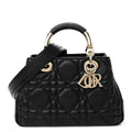 Calfskin Cannage Small The Lady 95.22 Black