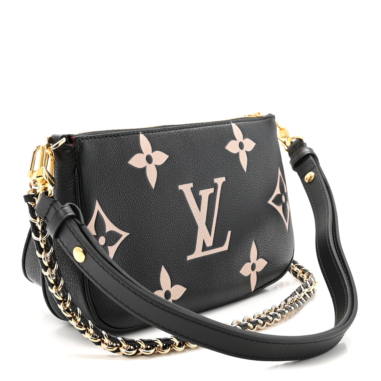 Empreinte Monogram Giant Multi Pochette Accessories Black Beige