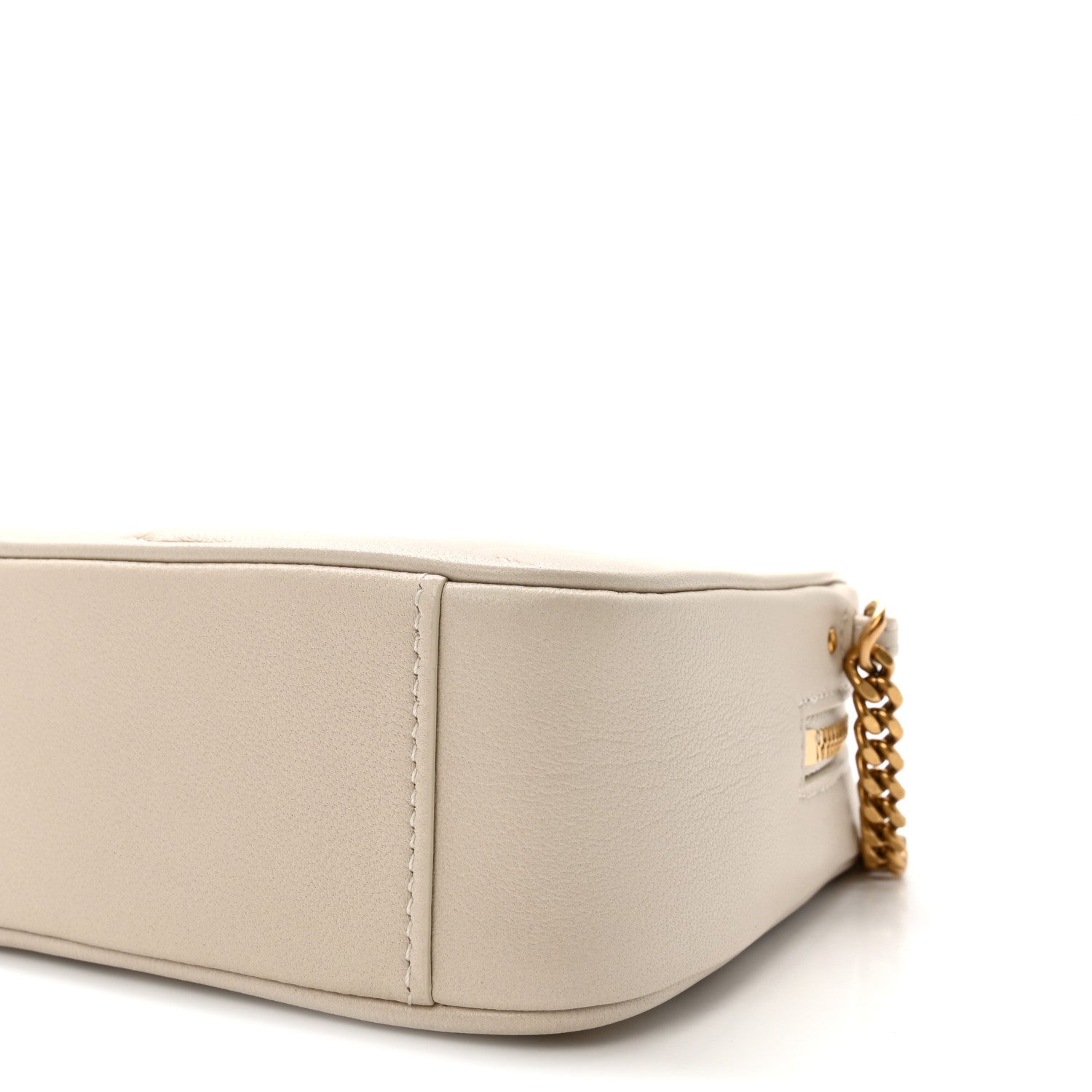 Lambskin Quilted Mini Camera Bag Crema Soft Crema Soft