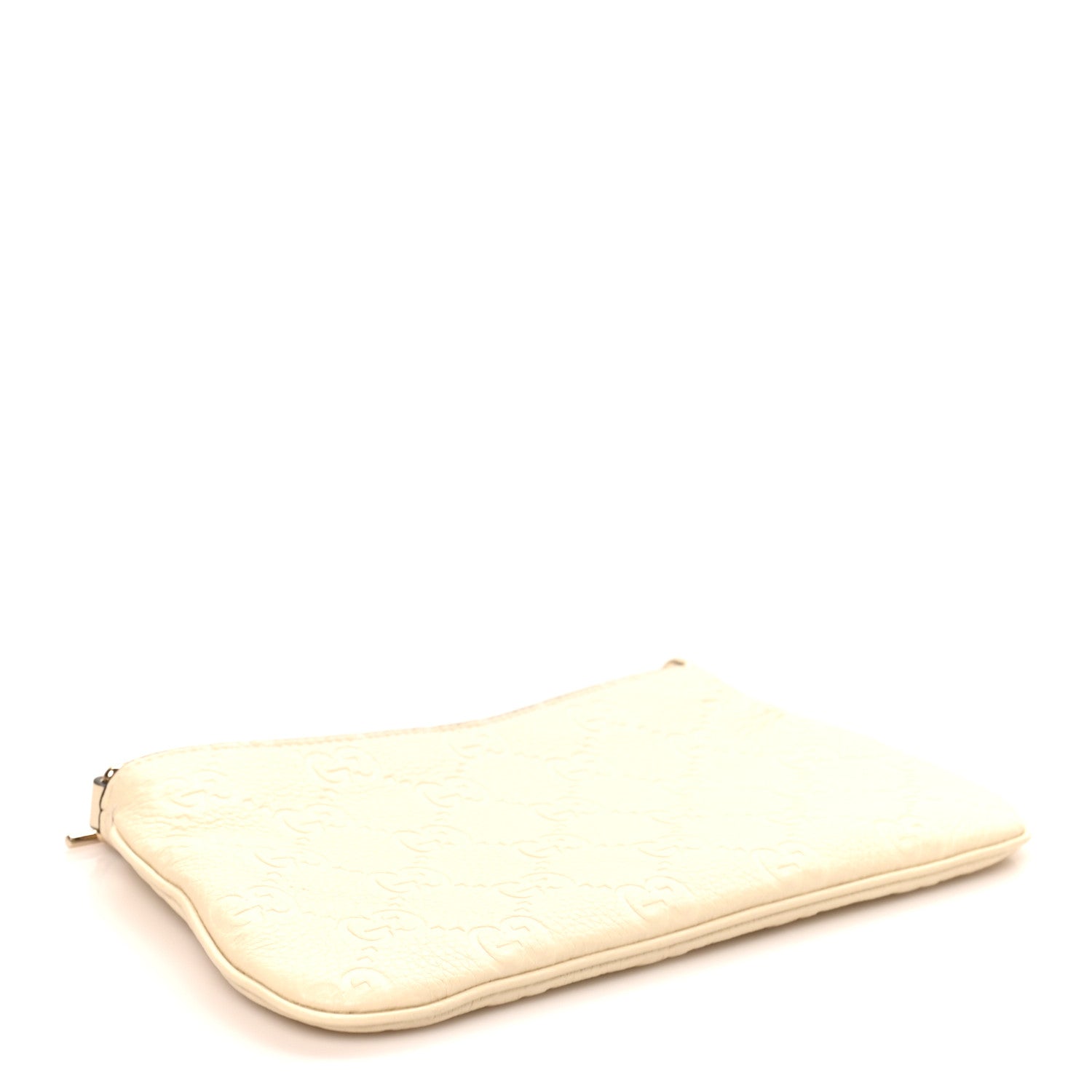 GG Grainy Calfskin Emblem Super Mini Shoulder Bag Ivory