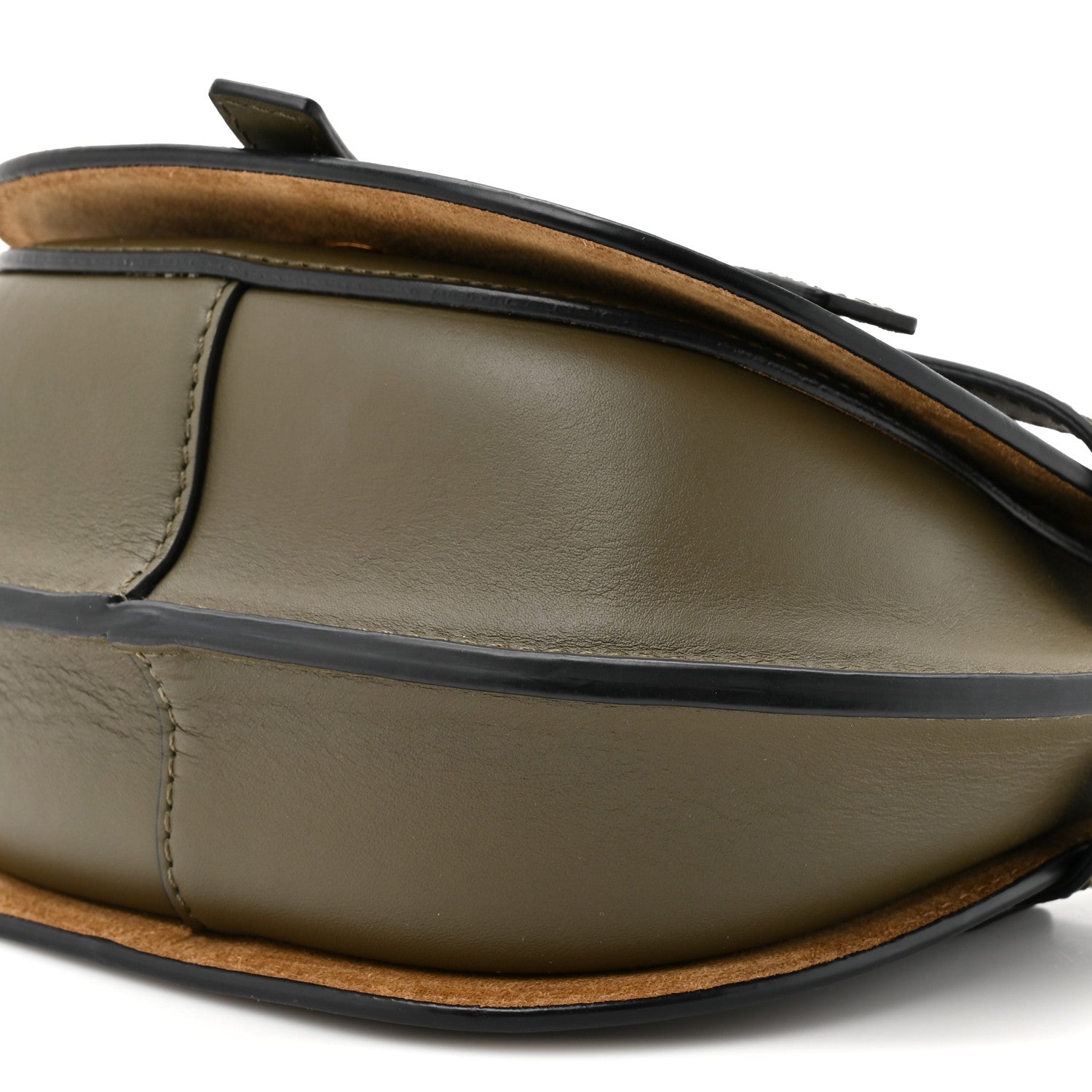 Calfskin Jacquard Mini Gate Dual Bag Autumn Green