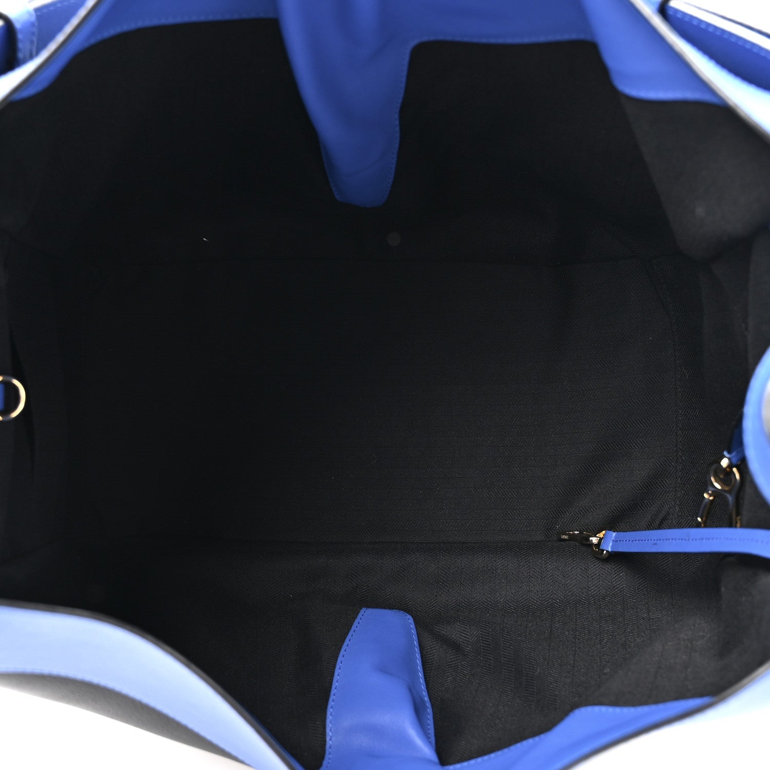 Calfskin Medium Hammock Shoulder Bag Electric Blue Black