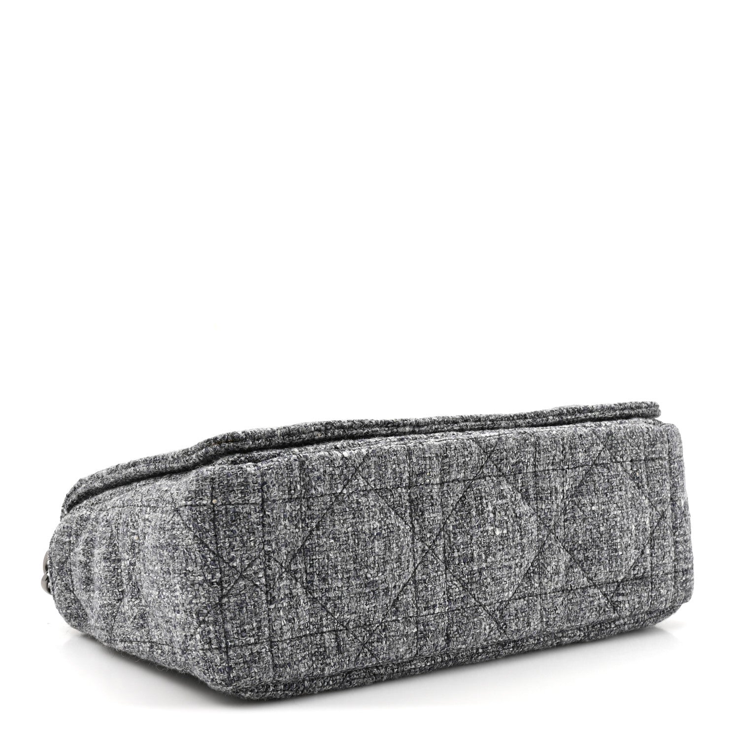 Tweed Macrocannage Medium Caro Bag Black