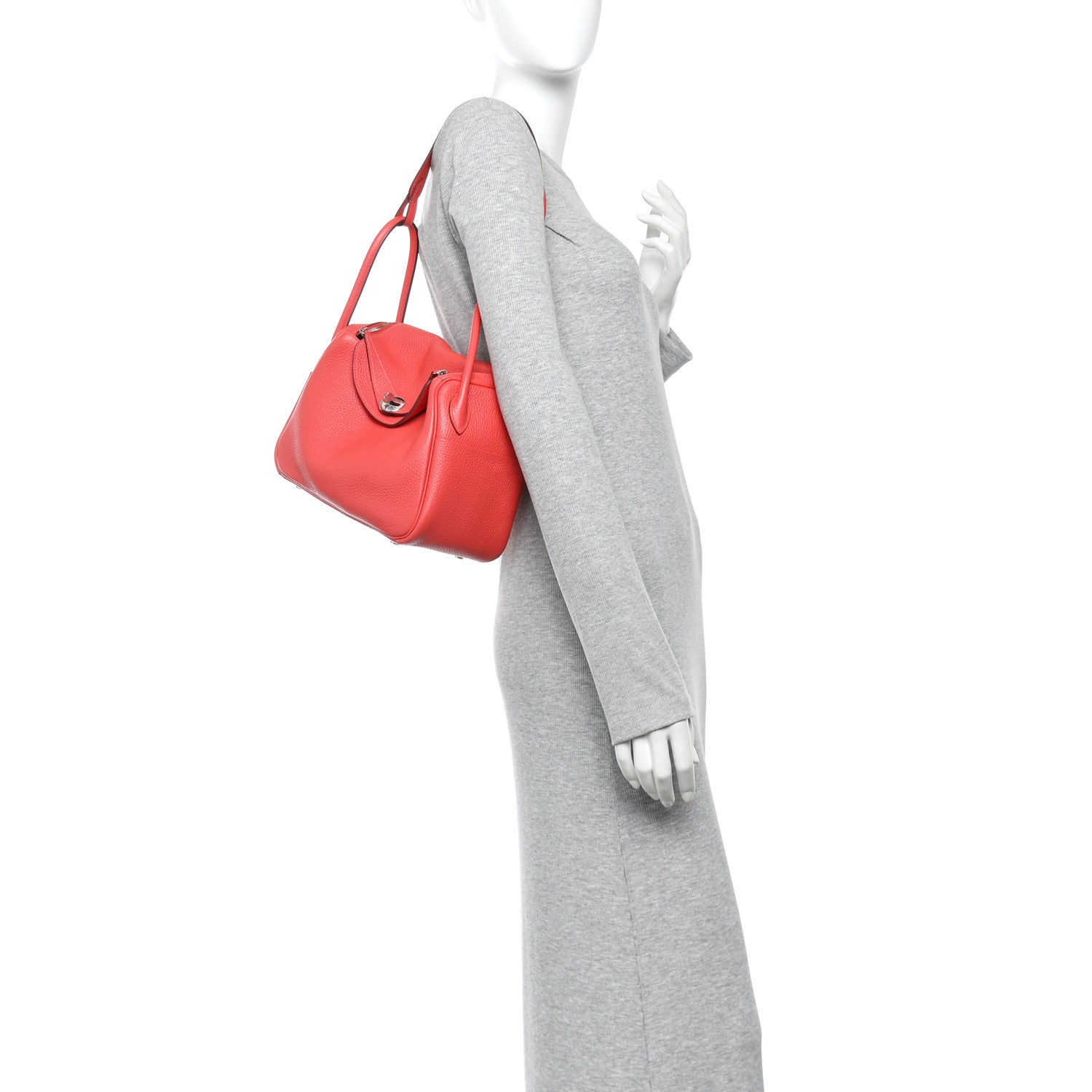 Taurillon Clemence Lindy 26 Rouge Pivoine