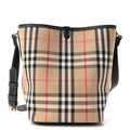 Vintage Check Calfskin Mini Ashby Bucket Bag Archive Beige