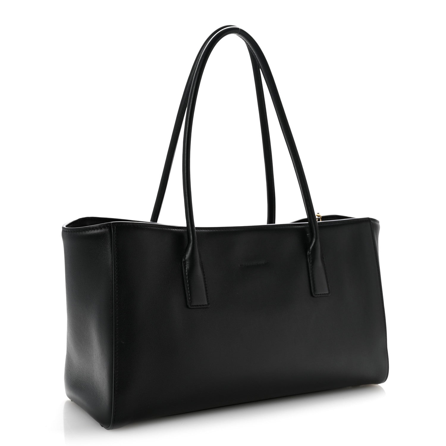 Calfskin Archetype Small Shopping Tote Black