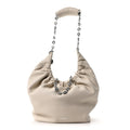 Buttery Nappa Lambskin Small Squeeze Bag Sea Salt