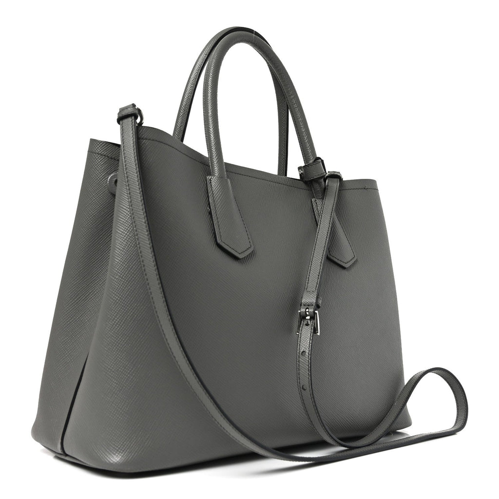 Saffiano Cuir Small Double Bag Marmo