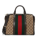 Monogram Vintage Web Medium Boston Dark Brown